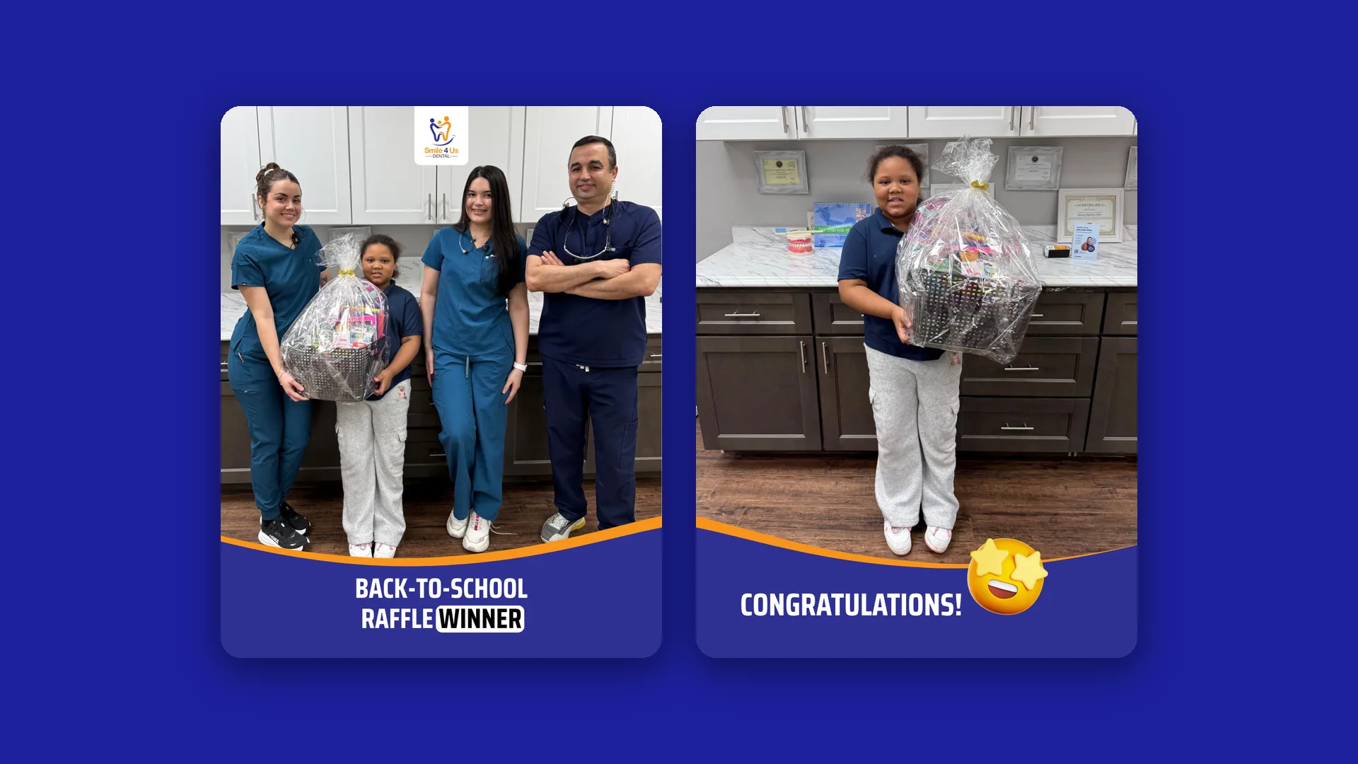 Our back-to-school raffle has a winner